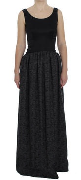 Dolce & Gabbana Black Gray Sheath Gown Full Length Dress -   -  Dolce & Gabbana.